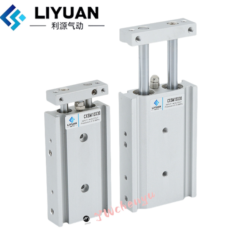 SMC type กระบอกสูบก้านคู่แบบเพลาคู่ CXSM6 CXSM10 CXSM15 CXSM20 CXSM25 CXSM32-10 20 25 30 35 50 75 10