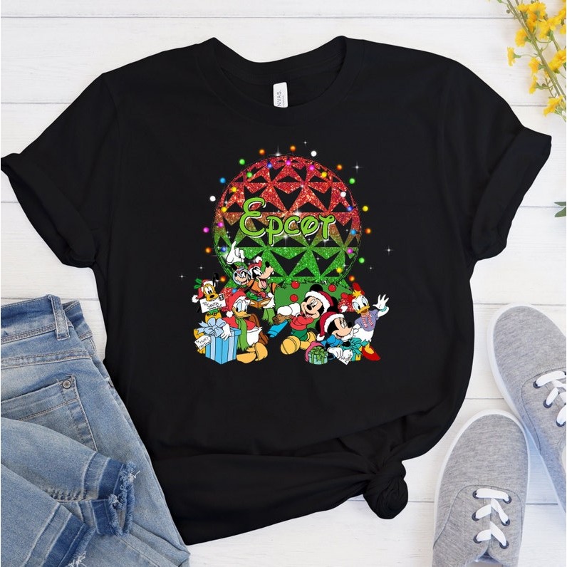 Epcot Christmas Shirts, Disneyland Epcot Shirt, Mickey Christmas Shirt, Disney Holiday Gifts, Epcot 