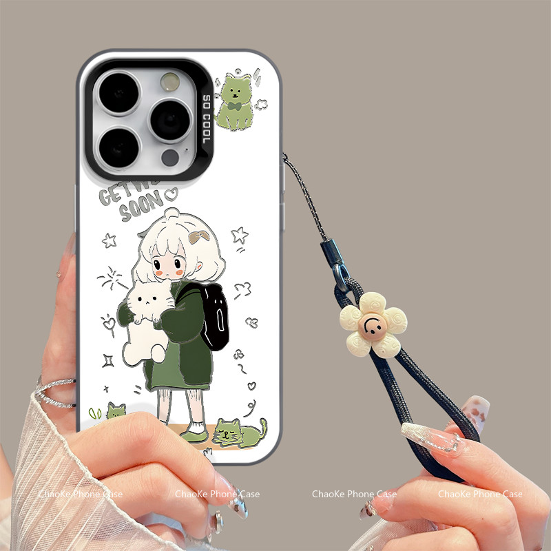 สำหรับ ไอโฟน 15 Pro Max ไอโฟน 13 Pro ไอโฟน 16 Plus 11 12 14 Pro Max XSMAX 7p8p เคสโทรศัพท์นุ่มน่ารัก HXMSCY013-GSD