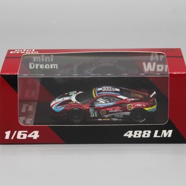 Mini miniDream CM OEM 1: 64 RV รถสปอร์ตรุ่น LB กว้าง 488 เหมาะสําหรับงานศิลปะ Ferrari