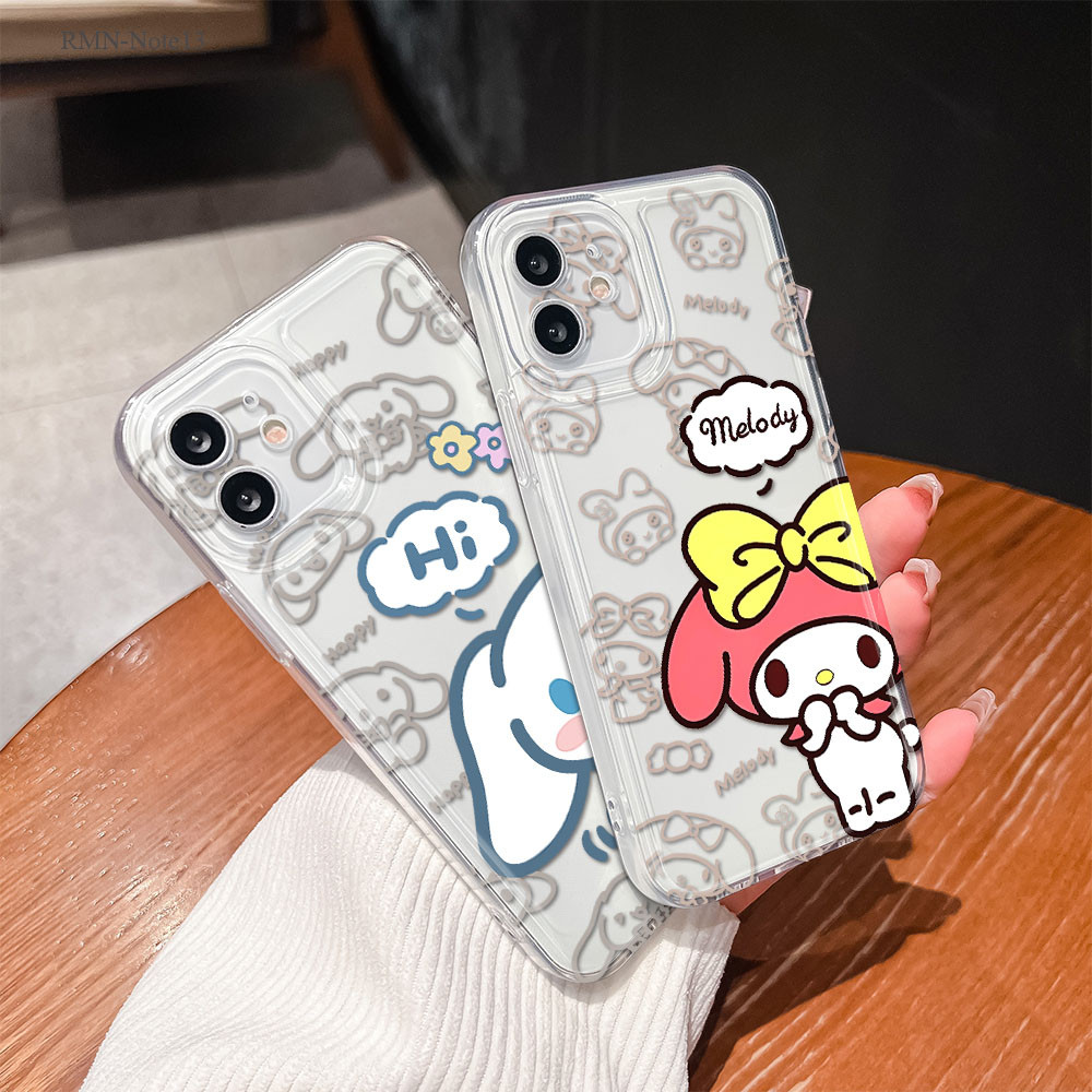 Compitable For Xiaomi Redmi Note 13 12 11S 11 10 10S 9 8 Pro 4G 5G เคสเรดมี เคส เคสโทรศัพท์โปร่งใส QSK