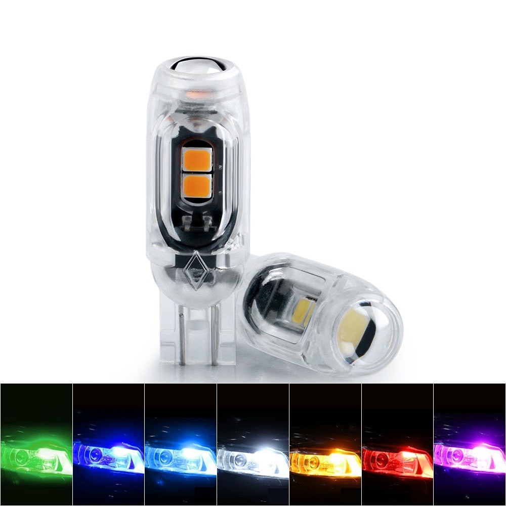 NEW 2024 ขั้ว T10 5SMD ชิพ LED (สว่างมาก ไม่กระพริบ) ไฟหรี่ ไฟส่องป้ายทะเบียน ไฟส่องแผนที่ (1หลอด)