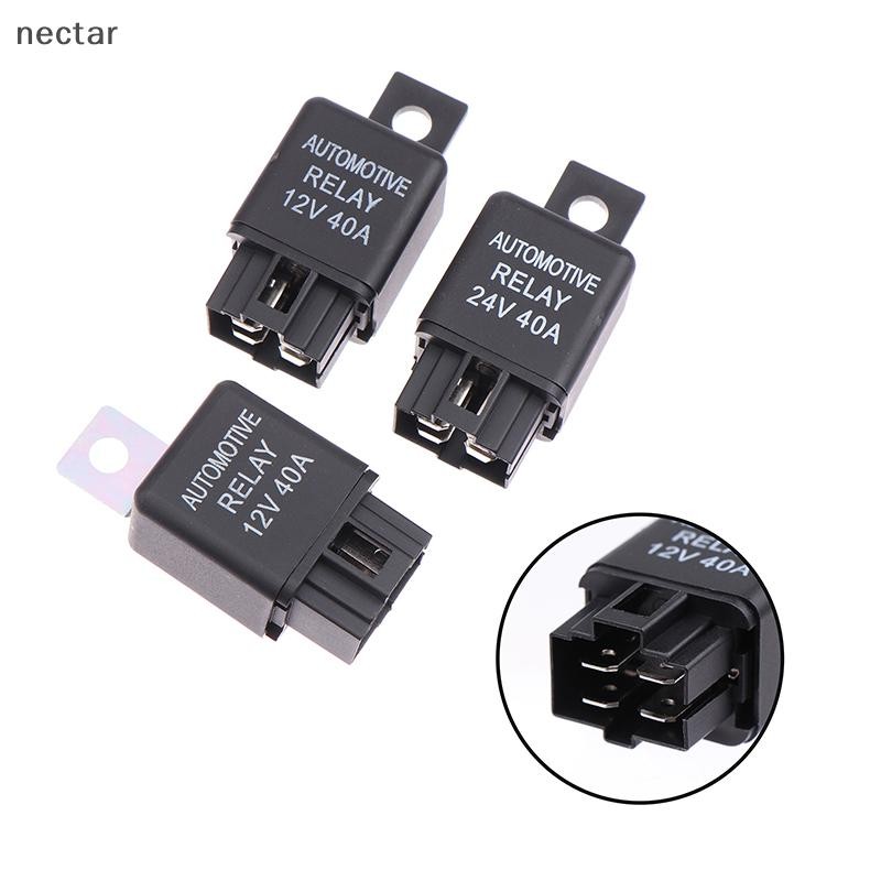 Tar 1 PC รีเลย์รถยนต์ 12V 24V 40A 40 AMP กระจกรถยนต์ Van เรือจักรยาน 4 ขา SPST Alarm รีเลย์อะไหล่รถยนต์ N