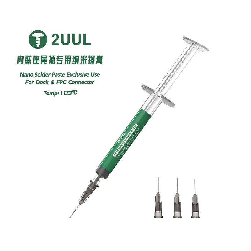 2uul SC99 Nano Solder Paste Flux 183℃ เชื่อมดีบุกวางด้วยเข็มฉีดยาสําหรับโทรศัพท์มือถือ พีซีบี SMD ซ่