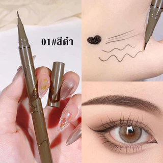 YTL อายไลเนอร์แบบบางกันน้ํา Sweatproof ติดทนนาน Non-Smudge Novice Brown Liquid Eyeliner