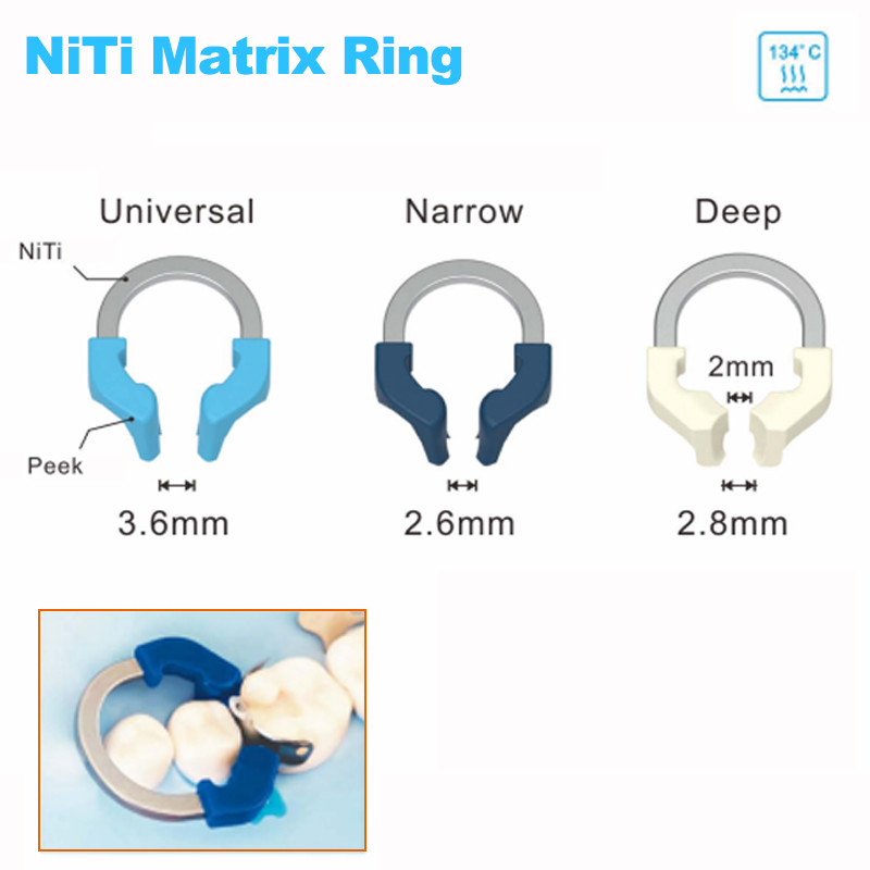 แถบเมทริกซ์ทันตกรรม NITI โลหะ Matrices Clamp แหวนส่วน รูปที่ 5