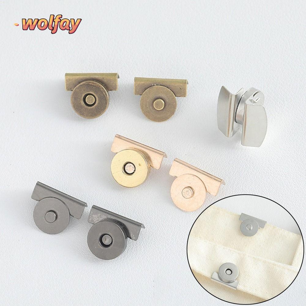 Wolfay 5 คู่ปุ่มไม่มีรู, 14/18 มม.กระเป๋าสตางค์หัตถกรรมกระเป๋าหัวเข็มขัดอุปกรณ์เสริม, กระเป๋าอะไหล่อุปกรณ์เสริมซ่อนหัวเข็มขัด DIY Self-เย็บ Claspsps ปุ่มสําหรับเสื้อผ้ากระเป๋ารองเท้า