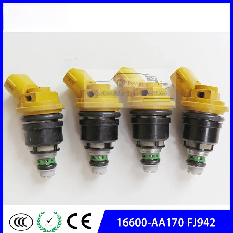 Moto213xi 2ชิ้น16600-AA170 555CC หัวฉีดน้ำมันเชื้อเพลิงหัวฉีดเหมาะกับสำหรับ Subaru STI WRX GC8 2.5L 