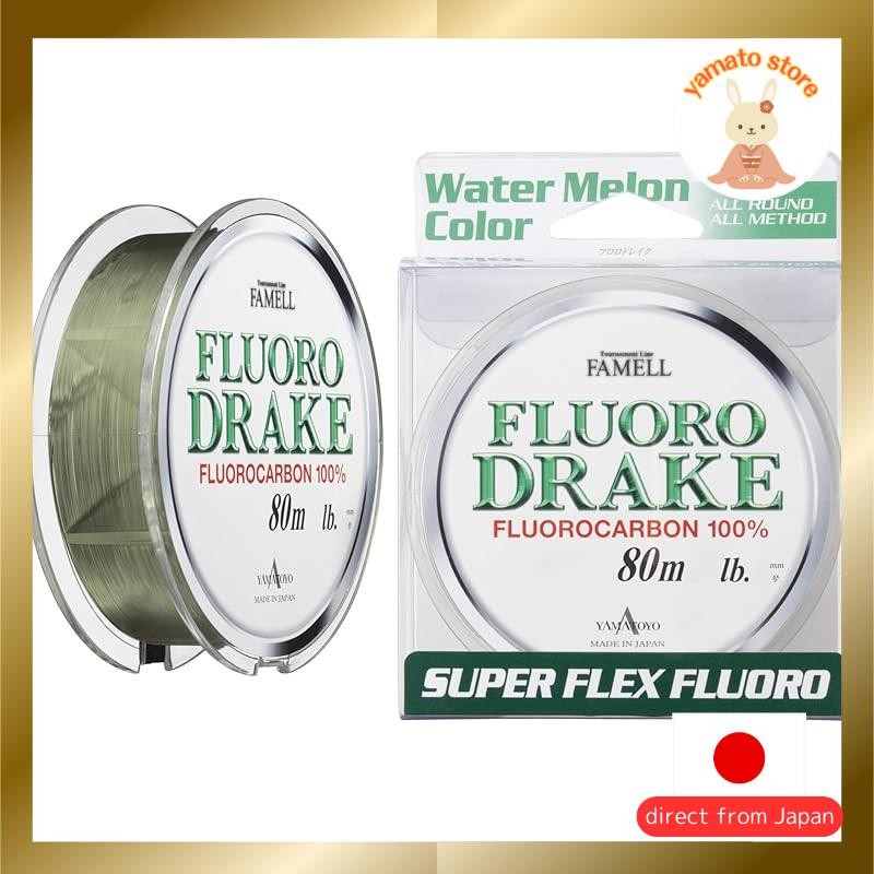 YAMATOYO Line Flouro Drake 80m Watermelon Size 1
YAMATOYO Line Flouro Drake 80m Watermelon Size 1.2
