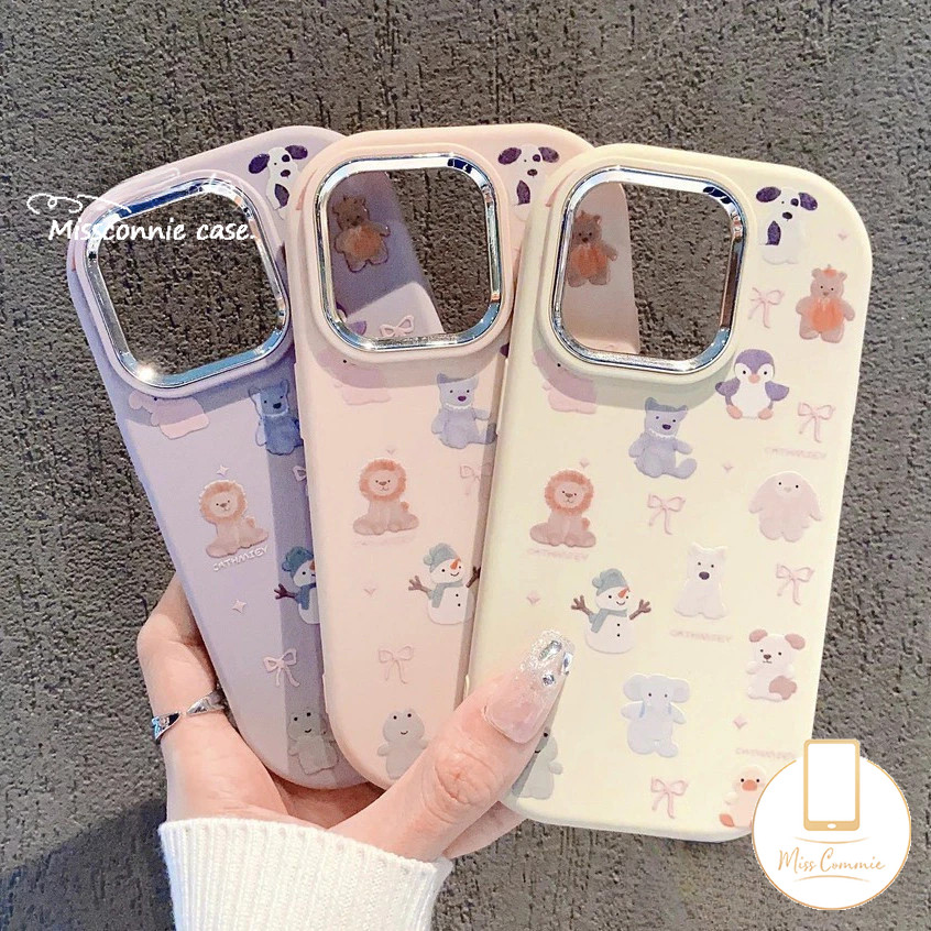สําหรับredmi 13 10C 10A 9C 12 9 13C 9T 12C 9A A3 หมายเหตุ 9 13 11 10s 12 10 11s Pro Max Poco C61 X3 Nfc X6 X3 Pro M6 Proหรูหราน่ารักกระต่ายหมีลูกสุนัข เคสสี