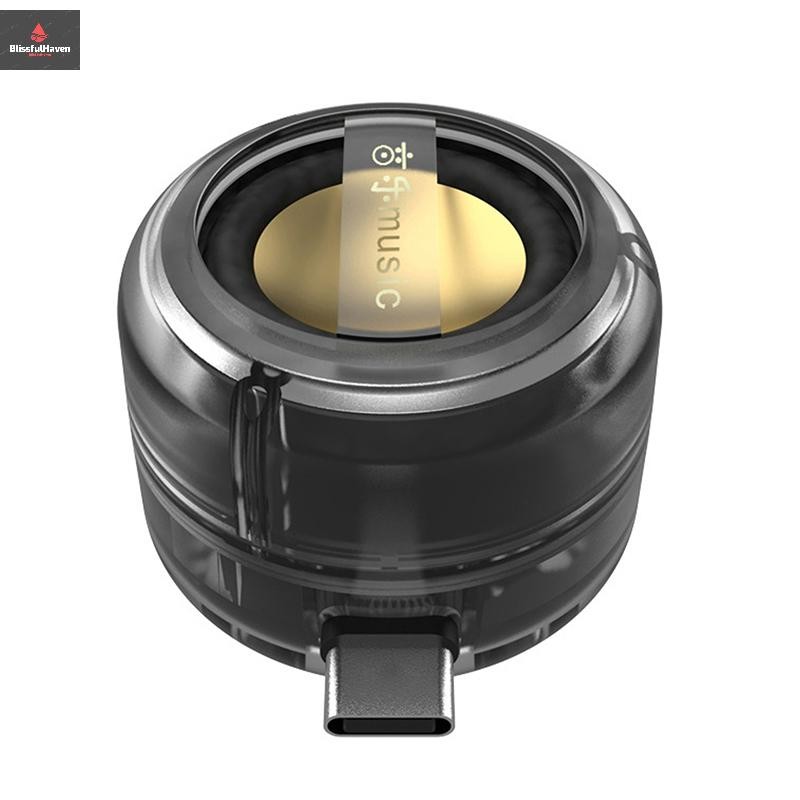 COD ลําโพงพกพา Universal Sound Box Type-C และแจ็ค 3.5 มม. เครื่องขยายเสียงโทรศัพท์มือถือลําโพงไร้สายภายนอกใหม่