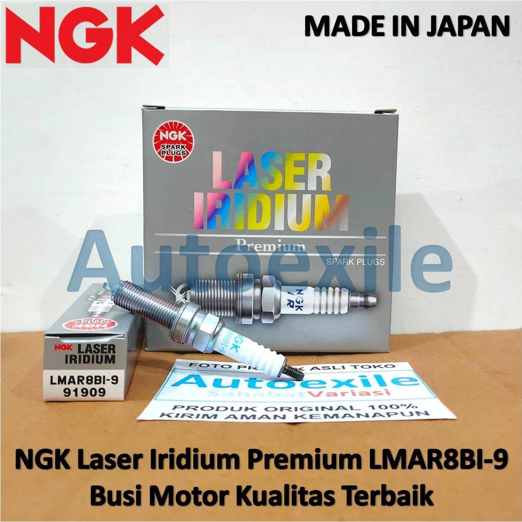 NGK LASER IRIDIUM หัวเทียนรถจักรยานยนต์พรีเมี่ยม LMAR8BI-9 LMAR8BI9 หัวเทียนเดิม 91909 Honda ADV160 