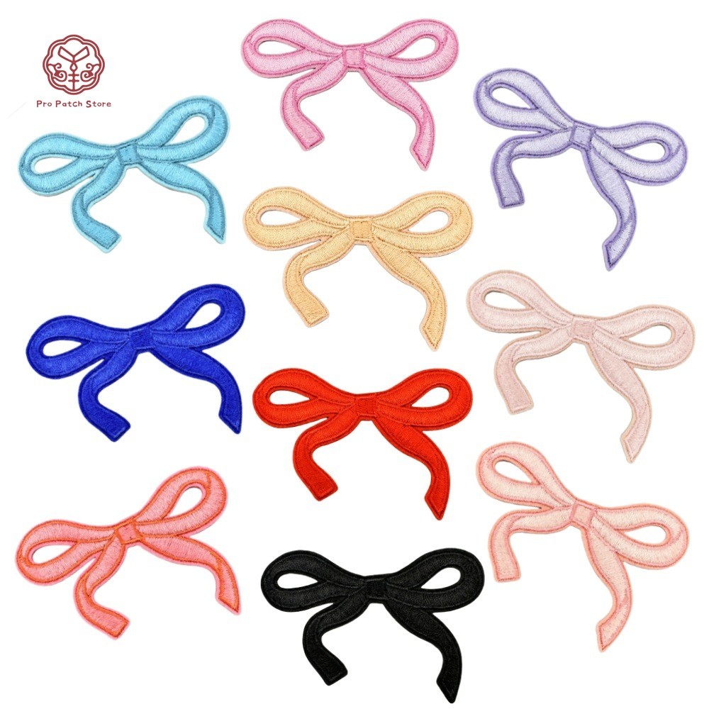 Pro Patch Store สี Bow Swallowtail Series DIY เย็บปักถักร้อยแพทช์สําหรับสติกเกอร์เย็บปักถักร้อยแพทช์สําหรับเสื้อผ้าป้ายสติกเกอร์