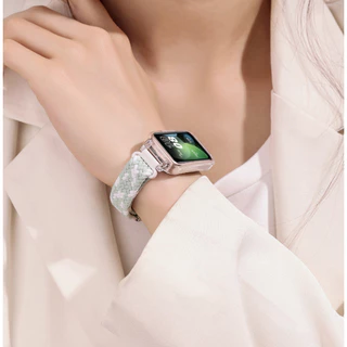 สายรัดไนลอนหัวเข็มขัดแม่เหล็กสําหรับ Samsung Galaxy Fit 3 สร้อยข้อมือยางยืดแบบปรับได้เปลี่ยนสายรัดข้อมือ