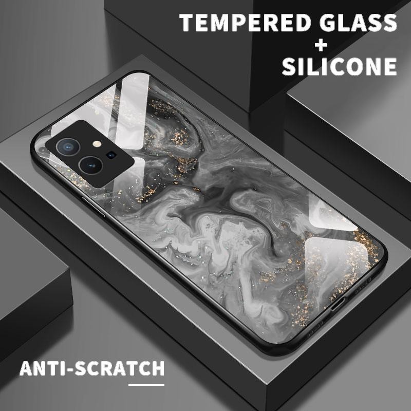 เหมาะสำหรับ VIVO Y75 5G Y75 4G Y75S Y72 Y73 Y76 Y7s Y85 Y89 กรณีโทรศัพท์มือถือ Artistic Mobile Sands