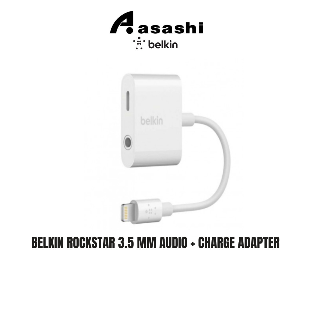 Belkin Rockstar to 3.5mm Audio + อะแดปเตอร์ชาร์จ F8J212btWHT