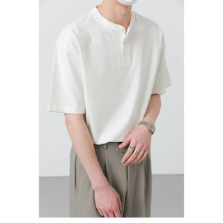 BECoolMan-เสื้อยืดผู้ชายแบบบางสำหรับฤดูร้อน เสื้อโปโลทรงหลวม ระบายอากาศได้ดี ยอดนิยม ผ้าฝ้ายแท้ ลมอ่อน กีฬา
