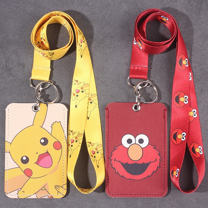 (N002) CHARACTER NAME TAG / NAME TAG HOLDER / ID CARD / CUTE NAME TAG / ID CARD HOLDER LONG STRAP