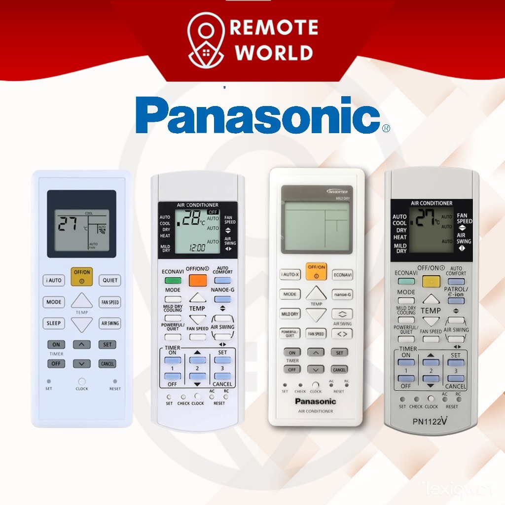 Panasonic Aircond Remote Seires PN-248 Pn-248 ECONAVI อินเวอร์เตอร์ K-PN1122 12 in 1 A75C07360 รีโมทคอนโทรลเครื่องมือ