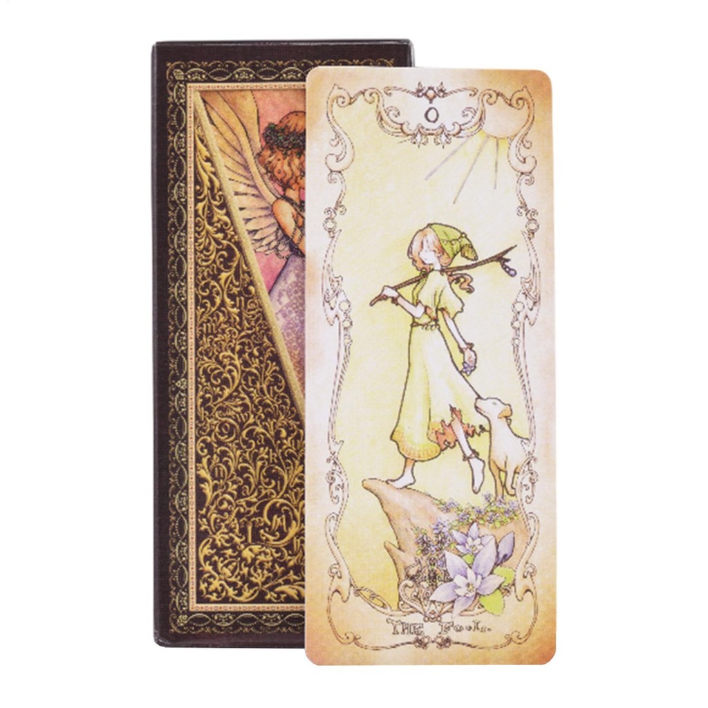 ไพ่ทาโรต์ Low Scare Japanese Animation Style Classic Oracle Cards ประณีต 78 การ์ด verasath