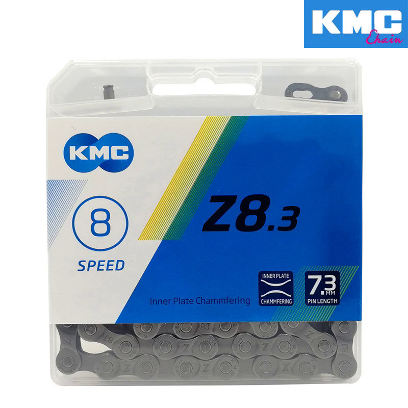 KMC Original Bicycle Chain Z8.3 Bike Chain 8 Speed Road MTB Bike Grey Chain 8s 116L Bicycle Chain fo