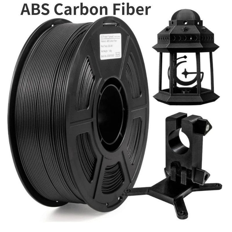 ABS Carbon Fiber Filament 1.75mm, High-Strength, Heat-Resistant&Lightweight ABS-CF 3D Printer Filame