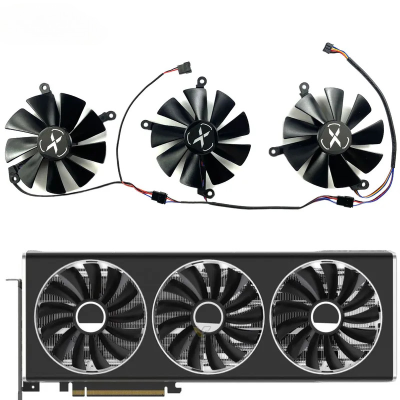 ใหม่สําหรับ XFX Radeon RX7900 7900XT Speedster QICK/MERC กราฟิกการ์ดพัดลม