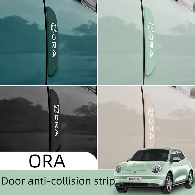 G GWM ORA GOOD CAT ORA 5 ประตู Anti-Collision Strip Anti-Scratch Scratch สติกเกอร์ประตูด้านข้างกระจกมองหลัง GOOD CAT GT รถสติกเกอร์ตกแต่ง