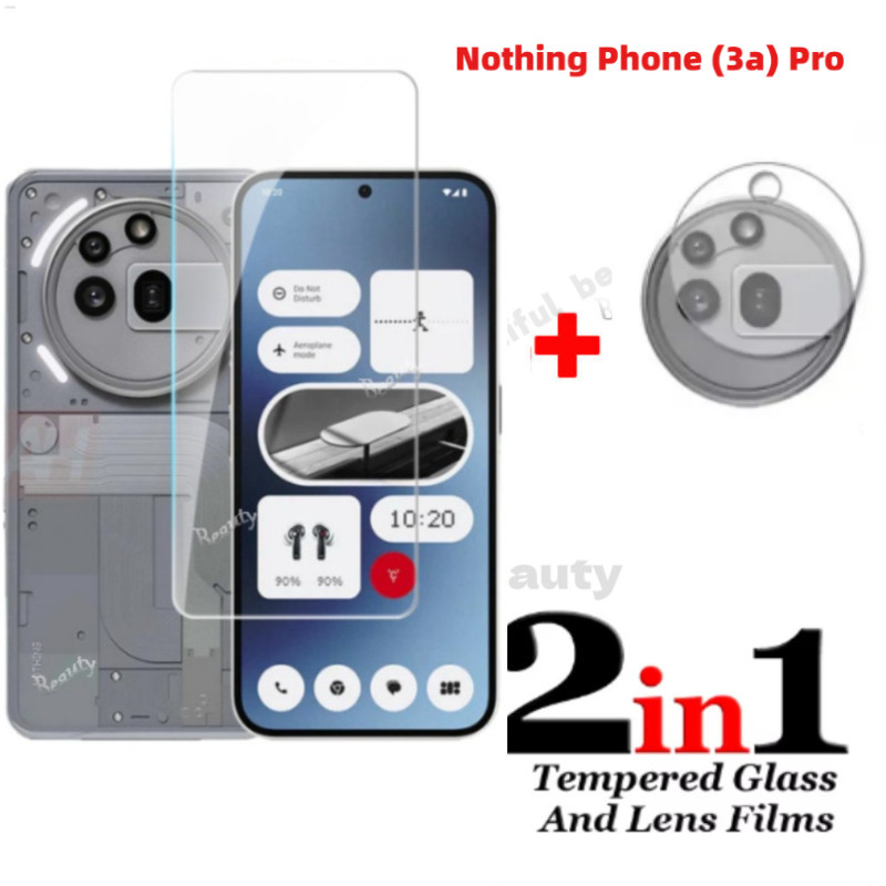 สําหรับ Nothing Phone (3a) Pro ฟิล์มกระจกนิรภัยสําหรับ Nothing Phone 3a Pro 2a Plus 3aPro Phone2a Phone3a Phone3apro 5G คลุมทั้งหมดป้องกันหน้าจอกล้องกลับเลนส์กระจกป้องกัน