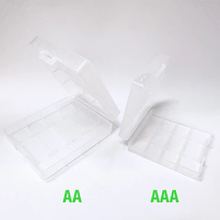 Yonii กล่องเก็บของ AA/18650 และ AAA กล่องใส่ของ ใส่ถ่าน AA/AAA 4 ก้อน ที่เก็บของ ถ่าน aa aaa battery box