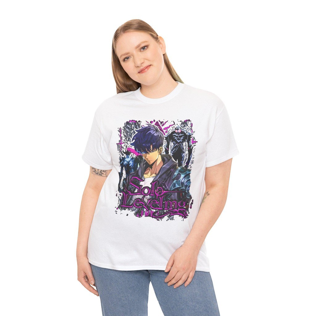 🎀👕  เสื้อยืด 2w Solo Leveling Graphic T-Shirt ผ้าคอสเพลย์ summer Anime Short Sleeve Top