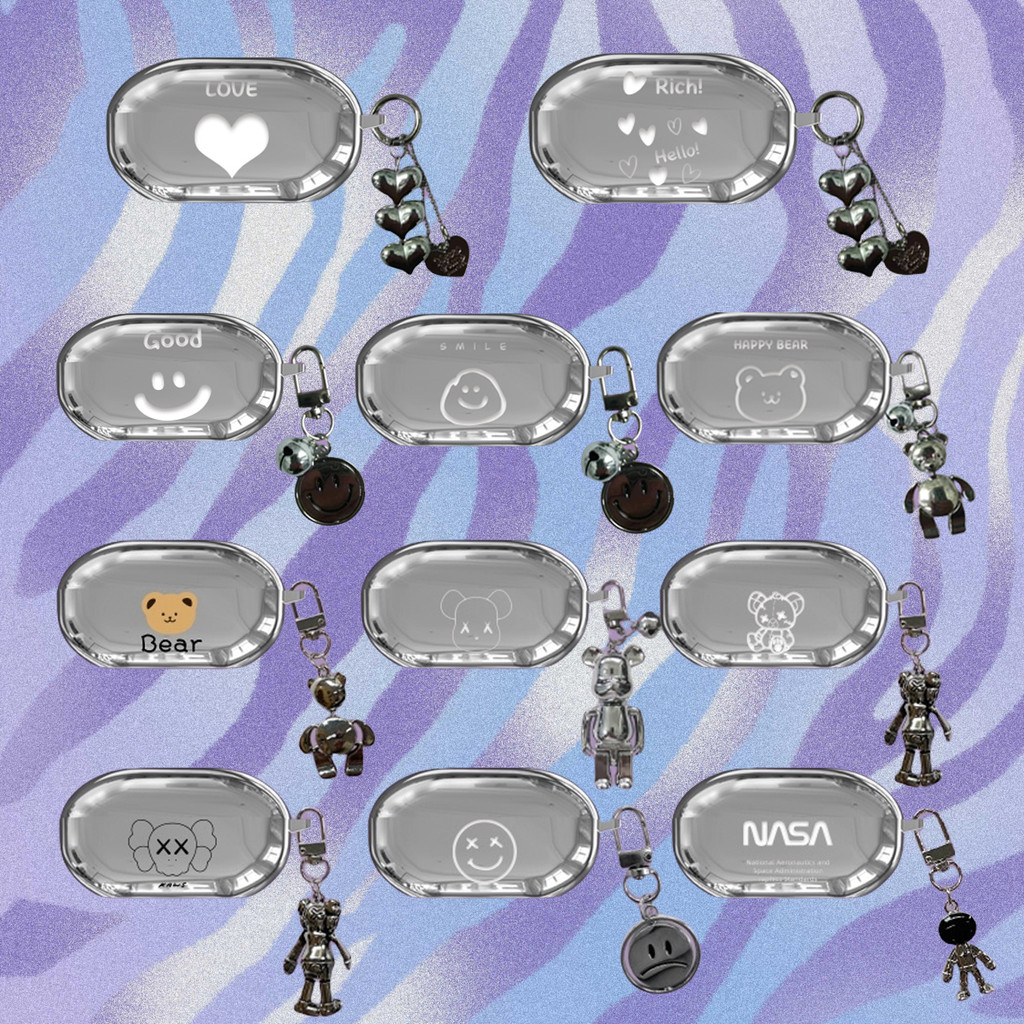 เคส Ins ชุบคู่น่ารักสําหรับ Beats Solo Buds TPU หูฟังป้องกันปลอก Beats Solo Buds Cover