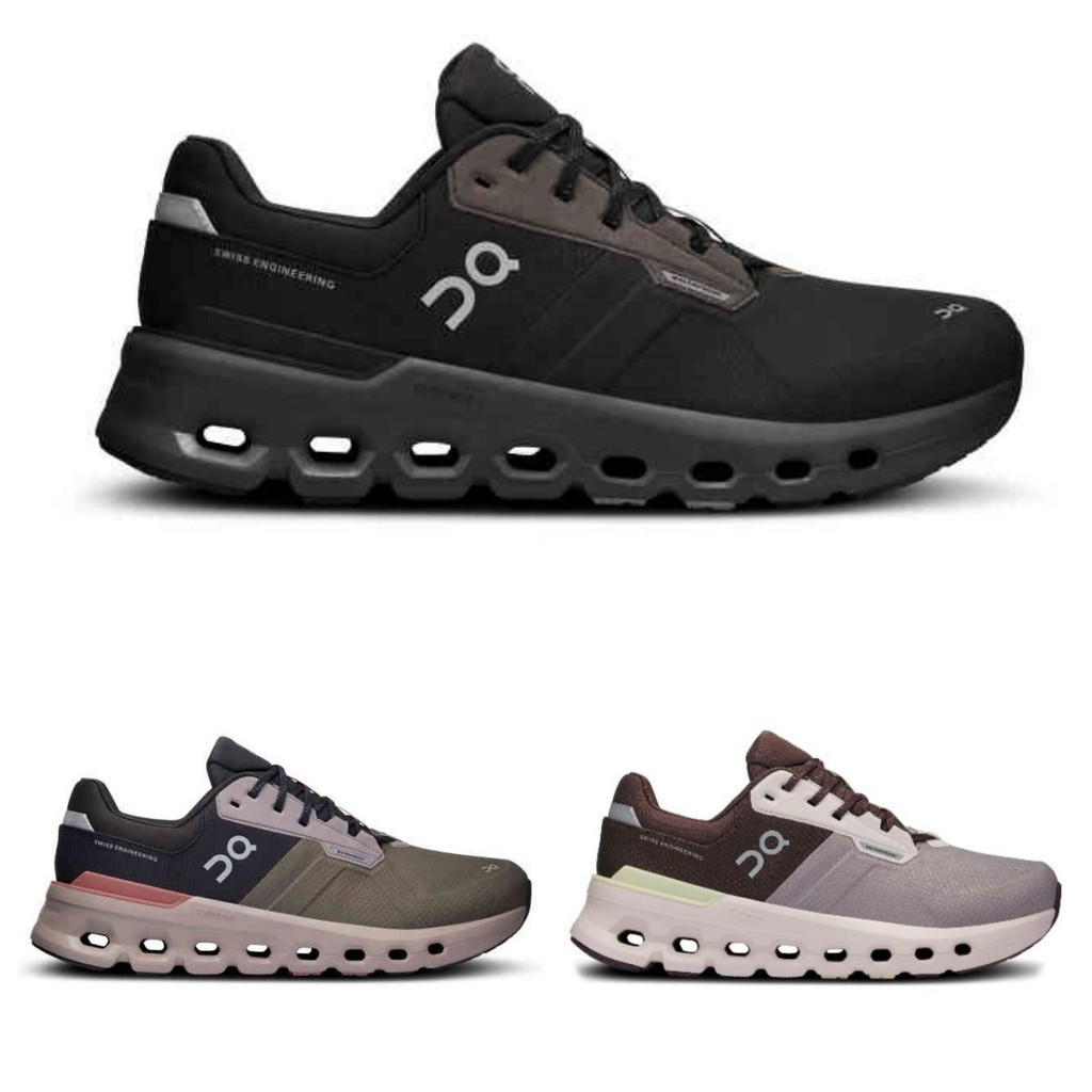 รองเท้าผ้าใบกันน้ำ On Running On Cloudrunner 2 2024 สำหรับผู้ชายและผู้หญิง รองเท้าวิ่งระดับเริ่มต้นที่มีการรองรับและกันน้ำ 4RZG