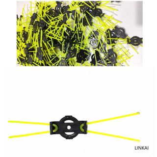 (LKJQ409) 10 ชิ้นเครื่องตัดหญ้าสีเหลือง Striping สายไฟ No-Re…