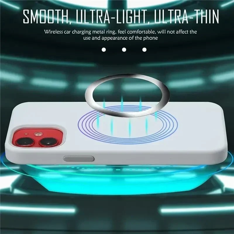 สติกเกอร์วงแหวนโลหะแม่เหล็ก - ที่วางโทรศัพท์ในรถยนต์แบบสากล -แผ่นเหล็กชาร์จไร้สาย - รูปที่ 3