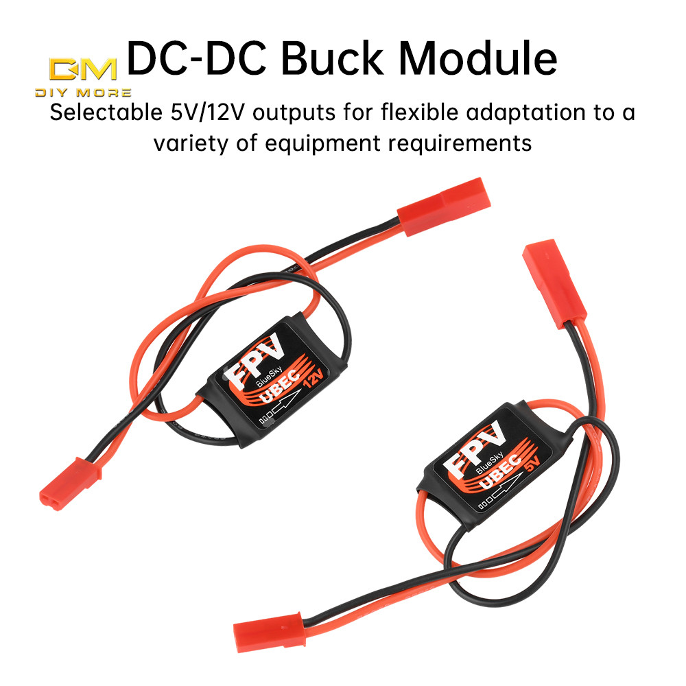 Diymore DC-DC Buck โมดูล 3A 2-6S 5V 12V Mini BEC สําหรับ RC FPV เครื่องบินอุปกรณ์เสริม Mapper เฉพาะ Buck โมดูลสําหรับ RC FPV เครื่องบิน