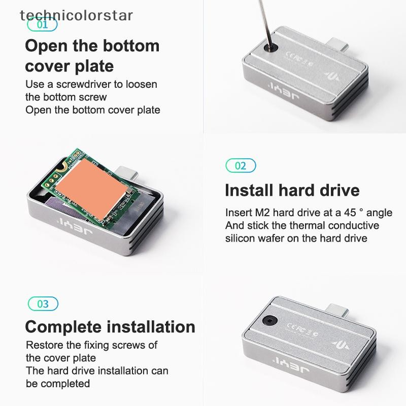 Trsr M.2 NVMe 2230 2242 SSD Enclosure USB-C อะแดปเตอร์ Type-C 10Gbps USB3.2 Gen2 ภายนอกสําหรับ Samsung Huawei Xiaomi Jelly