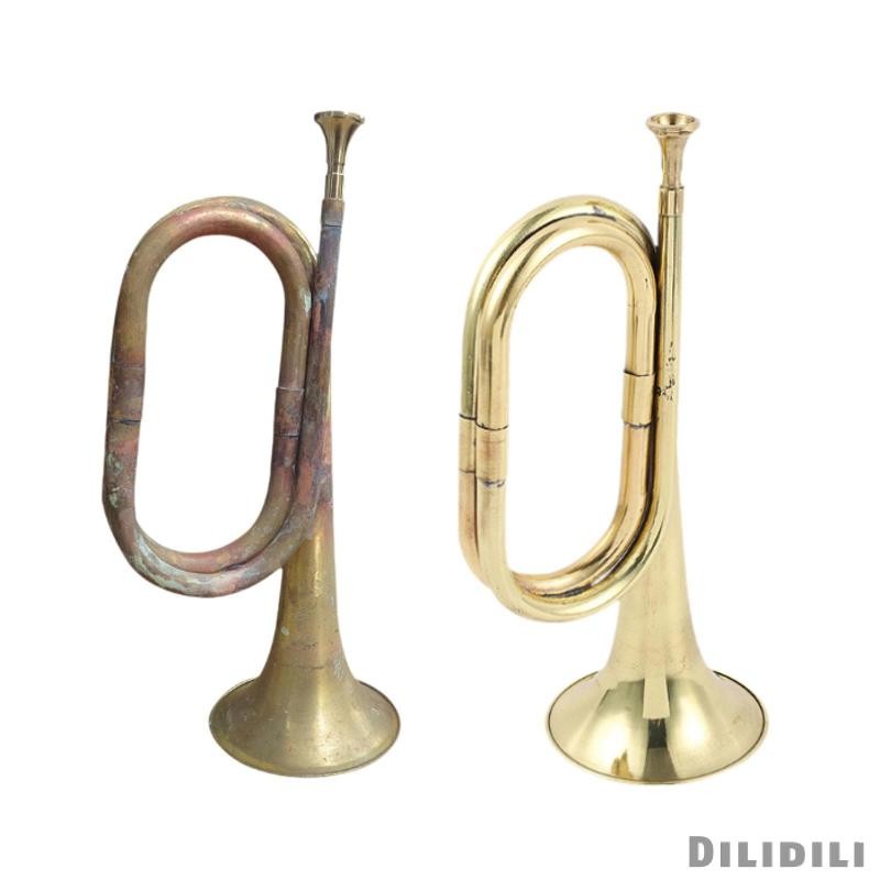 [Dilidili] Cavalry Trumpet Marching Bugle พร้อมปากเป่าเครื่องดนตรี Scout Bugle