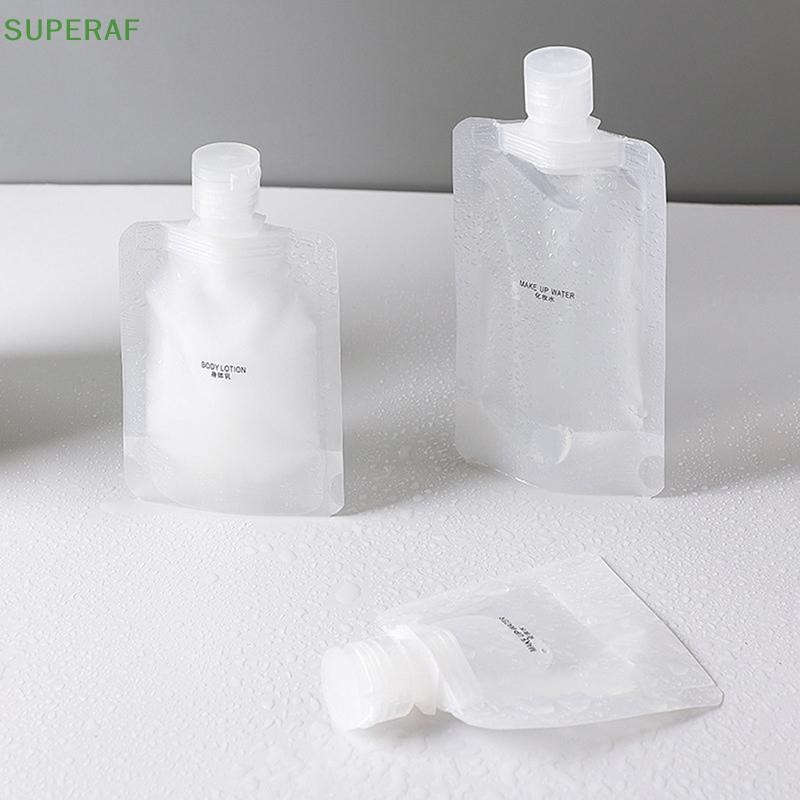 Superaf กระเป๋าเดินทางโลชั่นเครื่องสําอางเจลอาบน้ําแชมพูเดินทางแบบพกพาขนาดเล็กน้ํายาทําความสะอาดผิวหน้าขวดทิ้งเครื่องมือจัดเก็บบ้านร้อน