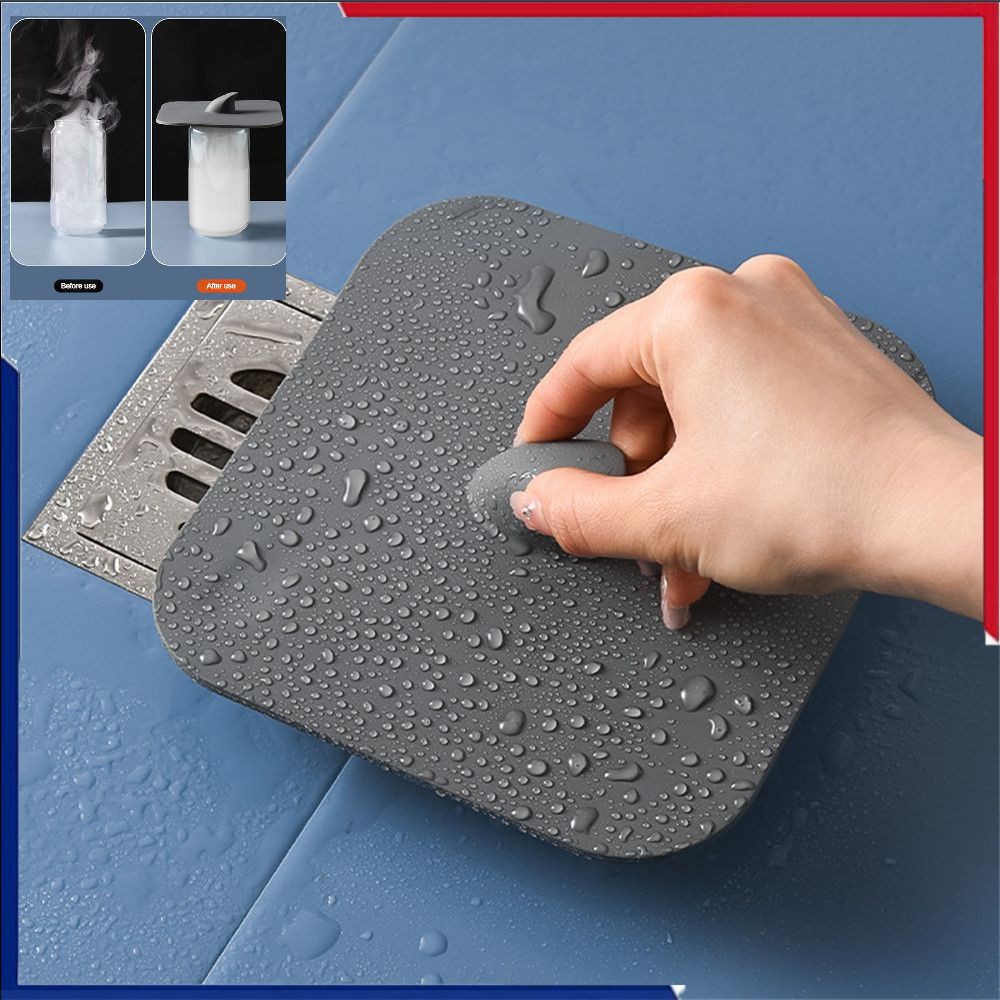 ฝาปิดท่อระบายน้ำซิลิโคนอ่อน สีฟ้า สีเทา ฝาปิดท่อระบายน้ำแบบระงับกลิ่นกาย ป้องกันกลิ่น ป้องกันแมลง ฝาปิดท่อระบายน้ำ สำหรับใช้ในครัวเรือน 🎇