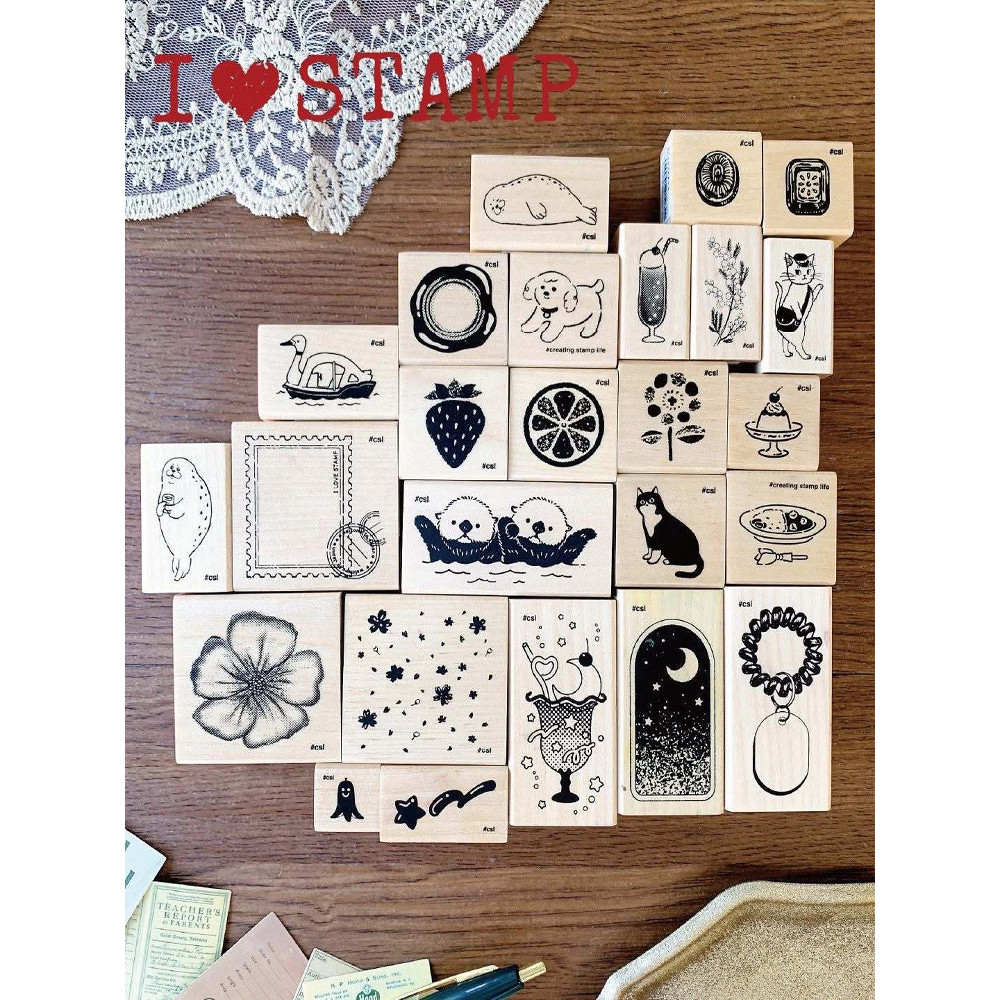 ญี่ปุ่นญี่ปุ่น KODOMO NO KAO เด็กหน้าไม้ซีลแสตมป์คู่มือ 2025 N I LOVE STAMP