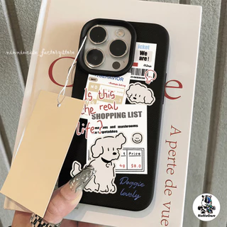 เข้ากันได้สำหรับ เคสไอโฟน11 เคส iphone 16 ProMax 8 7Plus X XS XR 12 13 14 15 Pro Max เนื้อหนัง TPU Case แบบด้าน น่ารักM