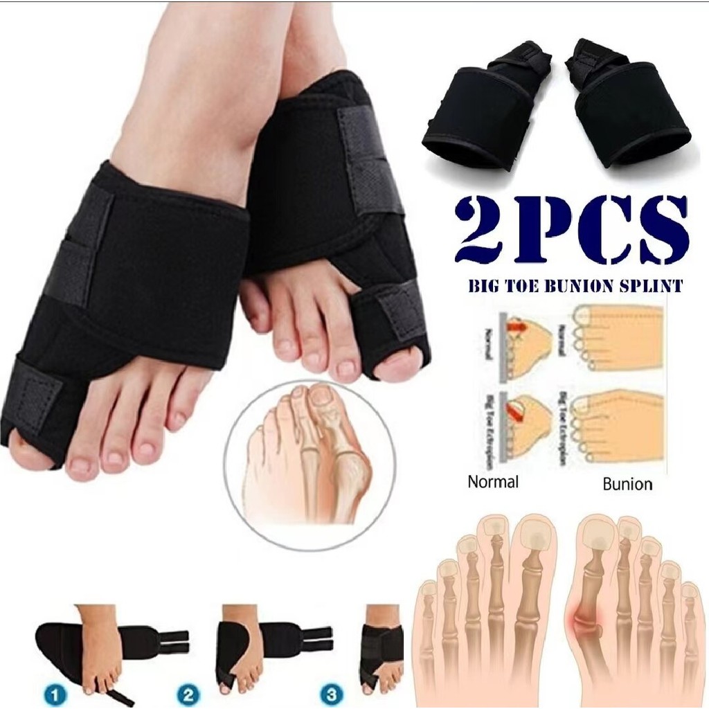 2 ชิ้น = 1 คู่ Bunion Correction Splint Big Toe Corrector Corrector Corrector Foot Pain Relief Foot 