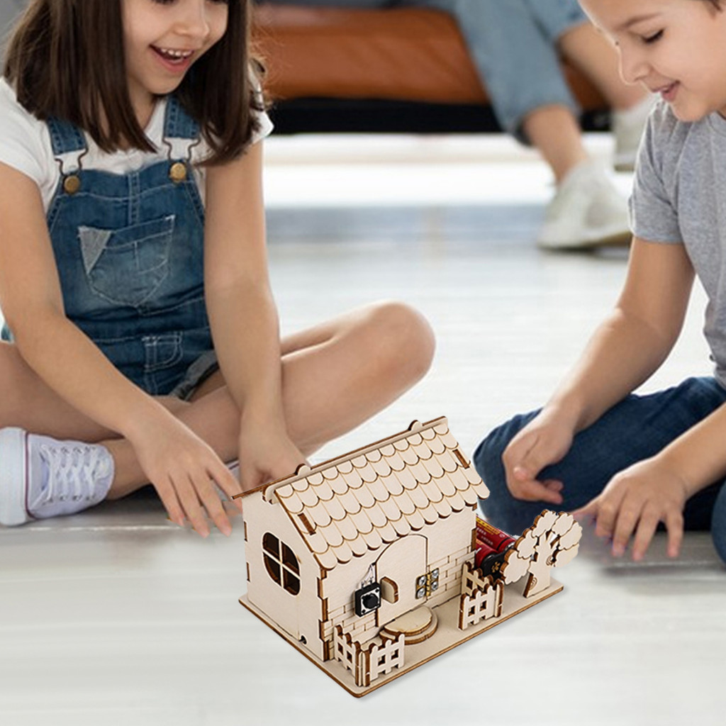 ไลเกอร์|  Stem ของเล่นสําหรับเด็ก Stem ของเล่นไม้ชุด Stem ไม้ Doorbell Kit สนุกอิเล็กทรอนิกส์การเรียนรู้ของเล่นเด็ก No-solder วิทยาศาสตร์โครงการการศึกษาการทดลองฟิสิกส์สําหรับชาย
