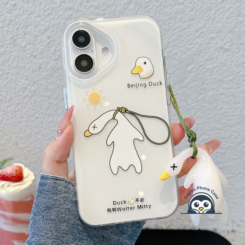 เป็ดสีขาวลงเคสโทรศัพท์สําหรับVivo V40 V30 V29 V27 V20 Pro Lite V27e V23 V21 4G 5G V21s V17 Neoครีมปล