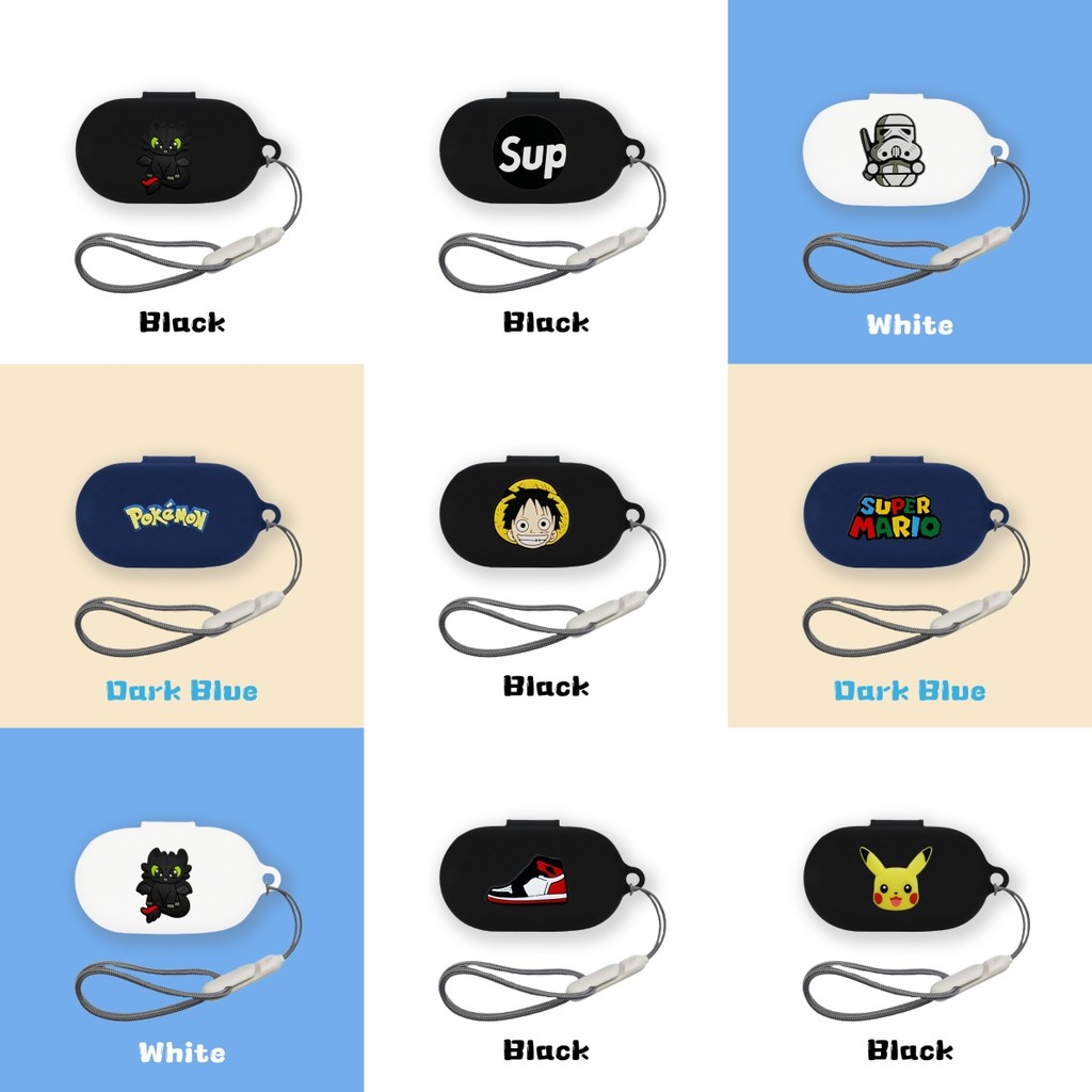 For Baseus Bowie MA10 Pro Case Lanyard Pendant Silicone Soft Case Cartoon Night Fury Pokémon Pikachu