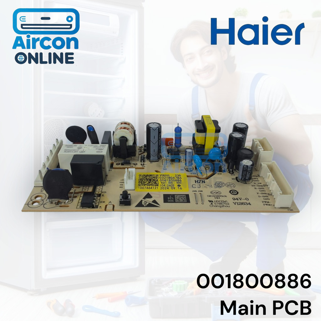 Main PCB ตู้เย็น Haier รหัส 006800886 สำหรับรุ่น HRF-185MN, RHT-199OLFI ของแท้ ใหม่ มือ 1