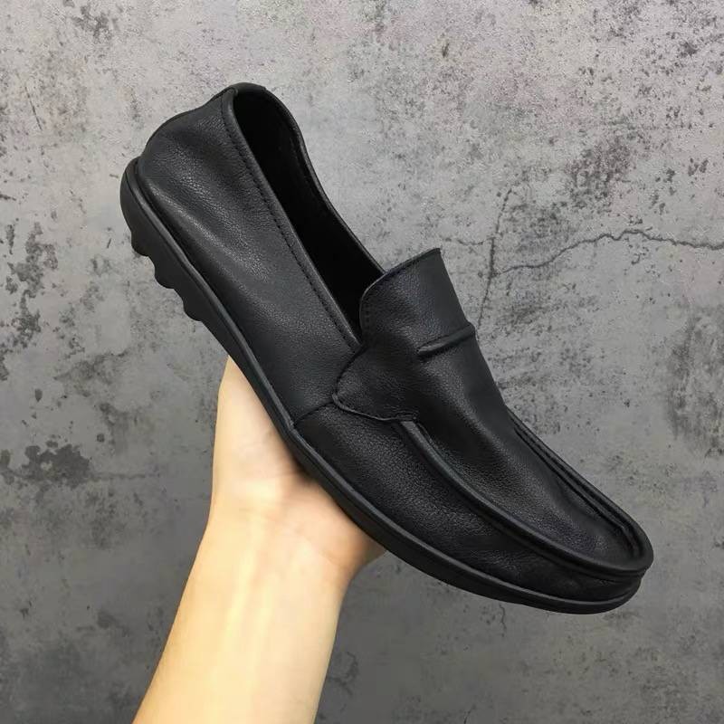 การค้าต่างประเทศของแท้หนัง Peas รองเท้า Soft-Soled Single-Layer Cowhide Breathable ทุกวัน Casual Slip-On