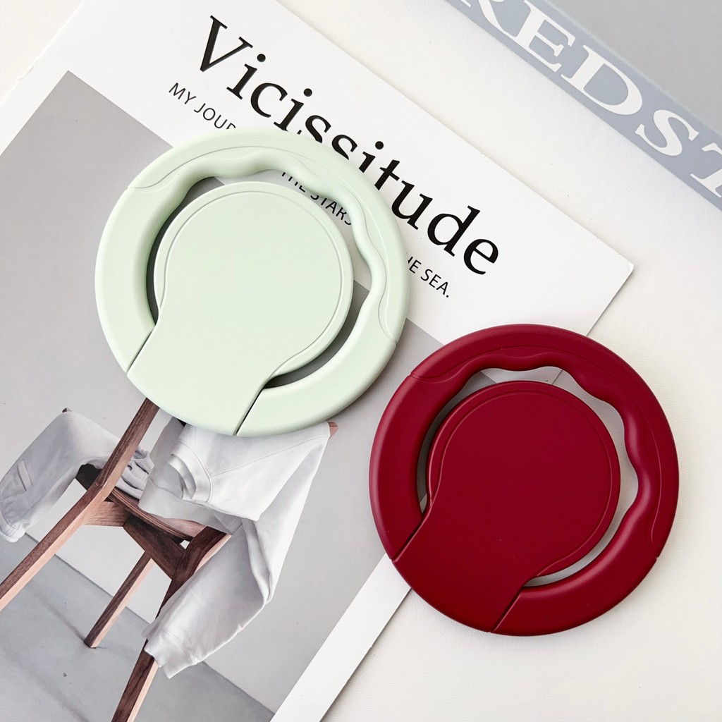 Universal Finger Ring Holder Stand Grip 360 หมุนสําหรับขาตั้งเปลือกทั้งหมดเช่น iPad, Samsung, Huawei, Xiaomi Back Sticker Pad Bracket