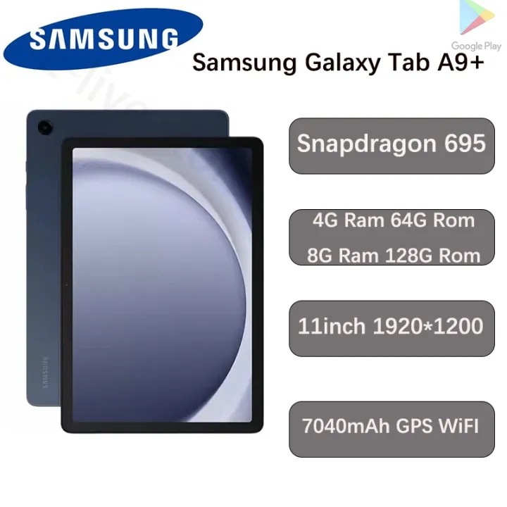 Samsung Galaxy Tab A9+ SM-X210 11 นิ้วแท็บเล็ตพีซี Snapdragon 695 1920*1200 WiFi 7040mAh